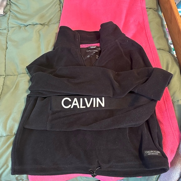 Calvin Klein Collection Tops - Calvin Klein Quarter Zip Sweatshirt